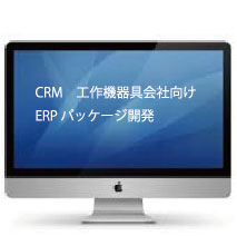 CRM　工作機器具会社向け　ERPパッケージ開発